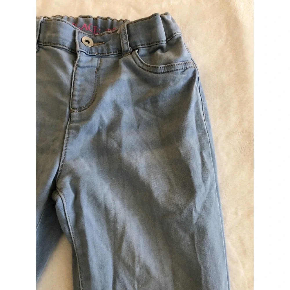 Childrens Place Girls Legging Blue Jeans Size 12 Skinny Stretch Waist Light Wash
